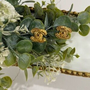 Gold plated VINTAGE CHANEL METALLESE COCO BRAIDED 1994 collection